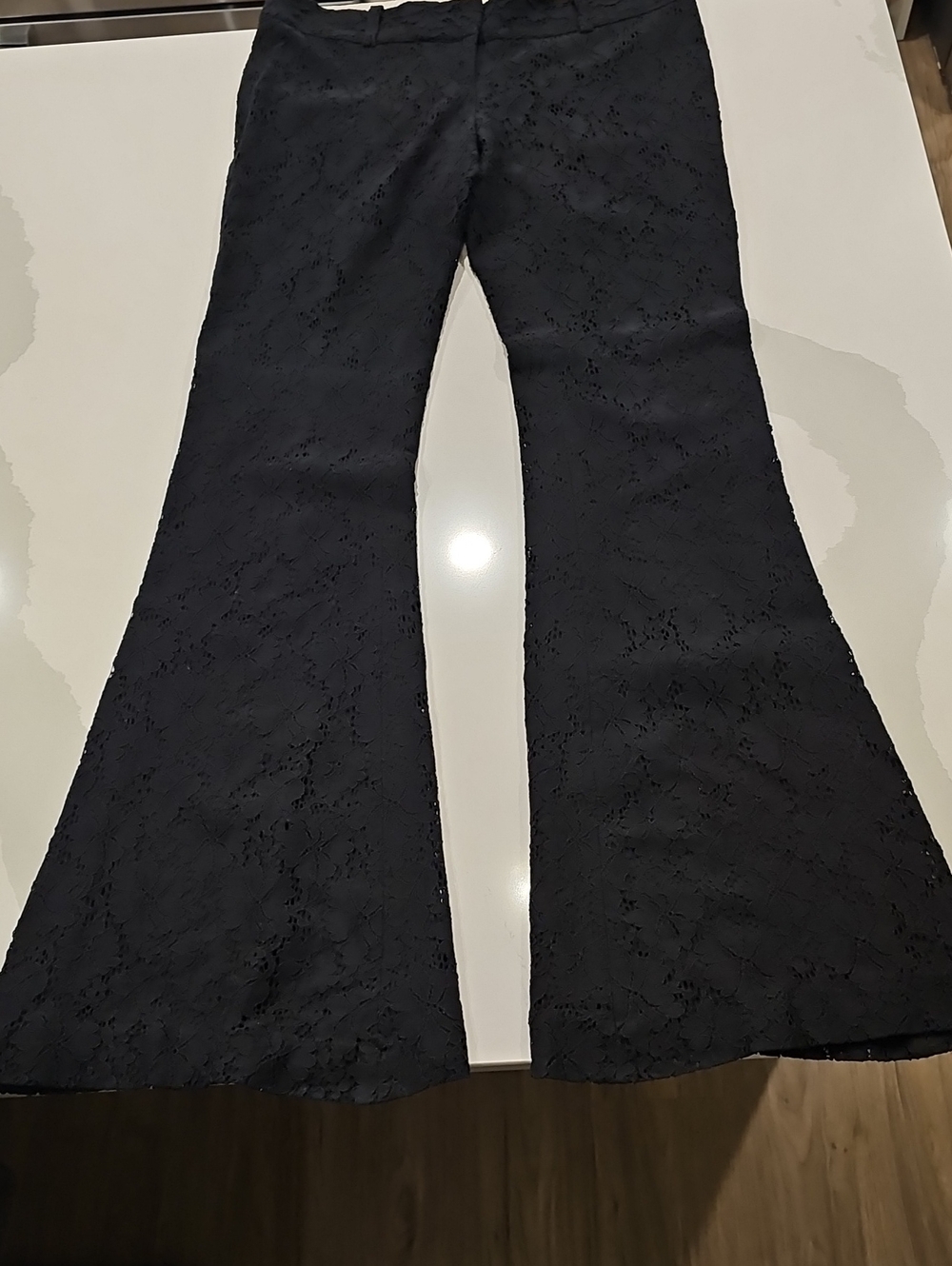 Gwen Black Lace  Flare Pants